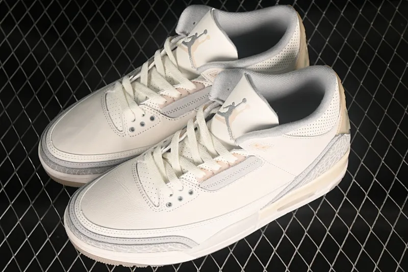All categories Air Jordan Jordan series basketball shoes Air Jordan 3 OG version Air Jordan 3 "Craft Ivory" AJ3 Joe 3 ivory white full first layer FJ9479-100